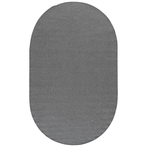 Safavieh Braided 6'-0&quot x 8'-0&quot Polypropylene Hand Woven Rug in Dark Gray