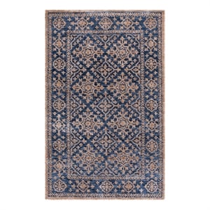 Safavieh Audrey 5'-0&quot x 8'-0&quot Polyester Hand Tufted Rug in Blue / Beige