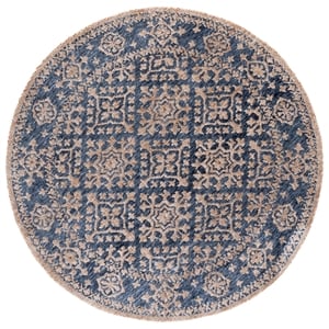 Safavieh Audrey 6'-0&quot x 6'-0&quot Polyester Hand Tufted Rug in Blue / Beige