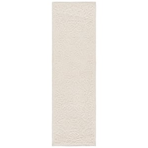 Safavieh Blossom 2'-3&quot x 8'-0&quot Wool and Cotton Hand Tufted Rug in Ivory