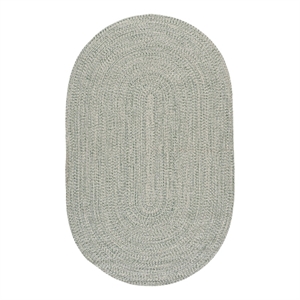 Safavieh Braided 5'-0&quot x 8'-0&quot Polypropylene Hand Woven Rug in Ivory / Green