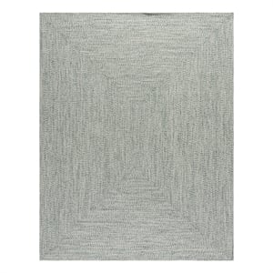 Safavieh Braided 6'-0&quot x 8'-0&quot Polypropylene Hand Woven Rug in Ivory / Green