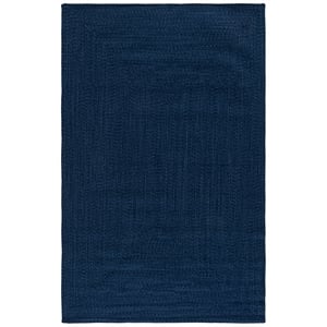 Safavieh Braided 3'-0&quot x 5'-0&quot Polypropylene Hand Woven Rug in Navy