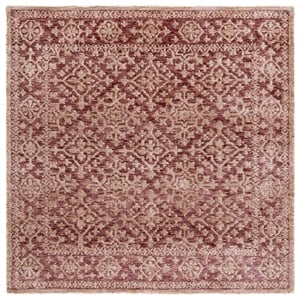 Safavieh Audrey 6'-0&quot x 6'-0&quot Polyester Hand Tufted Rug in Light Brown / Beige