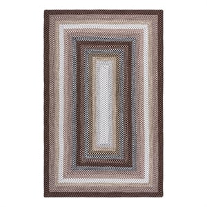 Safavieh Braided 3'-0&quot x 5'-0&quot Polypropylene Hand Woven Rug in Brown/Multi-Color