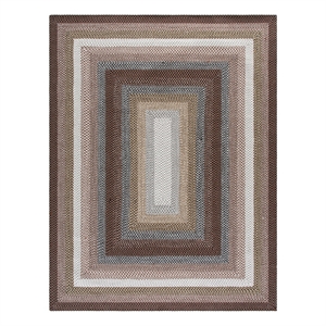 Safavieh Braided 8'-0&quot x 10'-0&quot Polypropylene Hand Woven Rug inBrown/Multi-Color