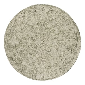 Safavieh Blossom 6'-0&quot x 6'-0&quot Wool and Cotton Hand Tufted Rug in Sage / Ivory