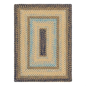 Safavieh Braided 3'-0&quot x 5'-0&quot Polypropylene Hand Woven Rug in Brown / Navy