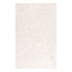 Safavieh Blossom 5'-0&quot x 8'-0&quot Wool and Cotton Hand Tufted Rug in Ivory