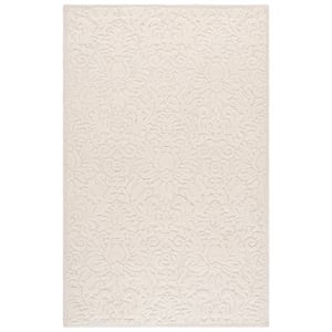 Safavieh Blossom 5'-0&quot x 8'-0&quot Wool and Cotton Hand Tufted Rug in Ivory