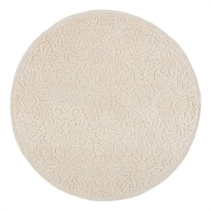 Safavieh Blossom 6'-0&quot x 6'-0&quot Wool and Cotton Hand Tufted Rug in Ivory