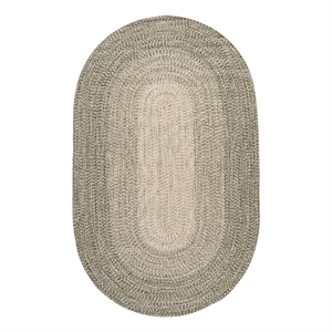 Safavieh Braided 4'-0&quot x 6'-0&quot Polypropylene Hand Woven Rug in Beige / Green