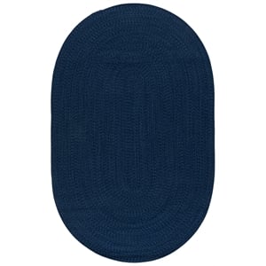 Safavieh Braided 6'-0&quot x 6'-0&quot Polypropylene Hand Woven Rug in Navy