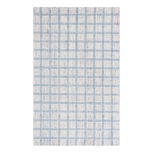 Safavieh Ebony 9'-0&quot x 12'-0&quot Wool  Hand Tufted Rug in Blue / Ivory
