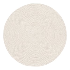 Safavieh Braided 3'-0&quot x 3'-0&quot Wool  Hand Woven Rug in Beige