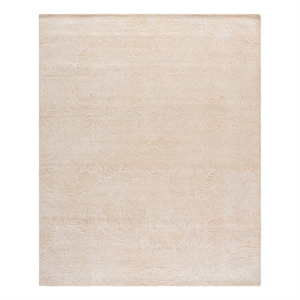 Safavieh Ebony 10'-0&quot x 14'-0&quot Wool and Cotton Hand Tufted Rug in Gold / Ivory