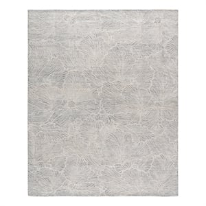 Safavieh Ebony 9'-0&quot x 12'-0&quot Wool and Cotton Hand Tufted Rug in Gray / Ivory