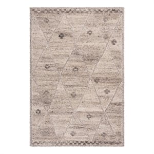 Safavieh Casablanca Shag 5'-0&quot x 8'-0&quot Wool Hand Tufted Rug in Natural / Beige