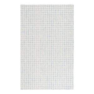 Safavieh Ebony 2'-3&quot x 5'-0&quot Wool and Cotton Hand Tufted Rug in Blue / Ivory