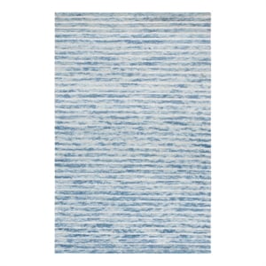 Safavieh Ebony 5'-0&quot x 8'-0&quot Wool and Cotton Hand Tufted Rug in Light Blue/Ivory