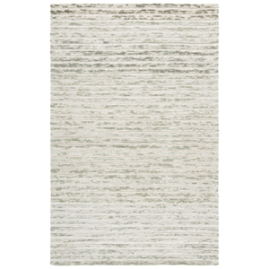 Safavieh Ebony 6'-0&quot x 9'-0&quot Wool and Cotton Hand Tufted Rug in Green / Ivory