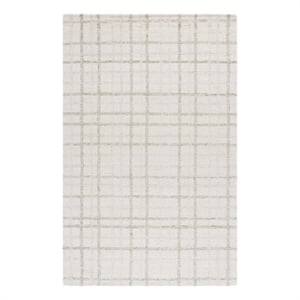 Safavieh Ebony 2'-3&quot x 5'-0&quot Wool and Cotton Hand Tufted Rug in Sage / Ivory