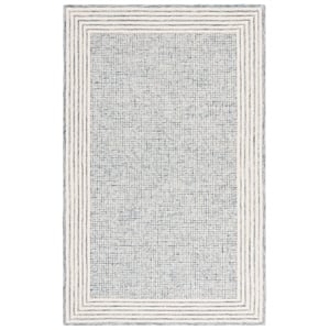 Safavieh Ebony 3'-0&quot x 5'-0&quot Wool and Cotton Hand Tufted Rug in Blue / Ivory