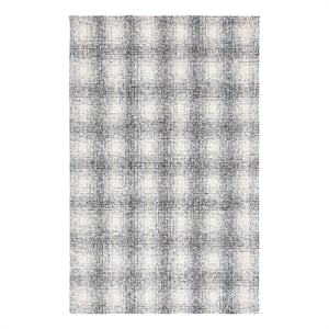 Safavieh Ebony 4'-0&quot x 6'-0&quot Wool and Cotton Hand Tufted Rug in Ivory / Black