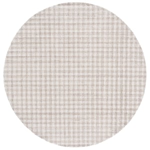 Safavieh Ebony 3'-0&quot x 3'-0&quot Wool and Cotton Hand Tufted Rug in Beige / Ivory