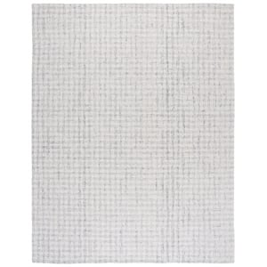 Safavieh Ebony 11'-0&quot x 15'-0&quot Wool and Cotton Hand Tufted Rug inLightGray/Ivory