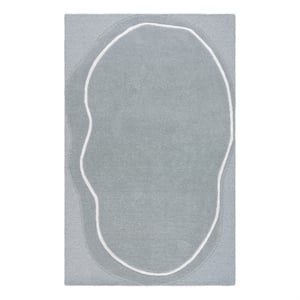 Safavieh Fifth Avenue 4'-0&quot x 6'-0&quot Wool Hand Tufted Rug in Gray / Ivory