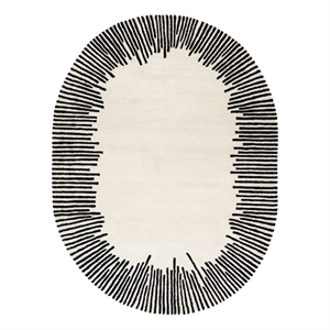 Safavieh Fifth Avenue 4'-0&quot x 6'-0&quot Wool and Cotton Hand Tufted RuginIvory/Black