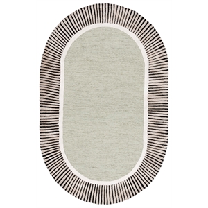 Safavieh Fifth Avenue 8'-0&quot x 10'-0&quot Wool Hand Tufted Rug in Sage / Black