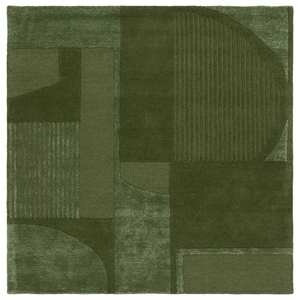 Safavieh Fifth Avenue 8'-0&quot x 8'-0&quot Wool  Hand Tufted Rug in Green