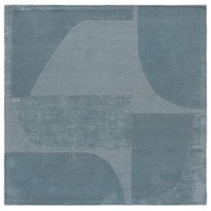 Safavieh Fifth Avenue 6'-0&quot x 6'-0&quot Wool  Hand Tufted Rug in Blue