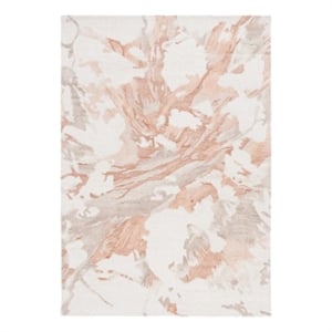 Safavieh Fifth Avenue 4'-0&quot x 6'-0&quot Wool  Hand Tufted Rug in Beige / Rust