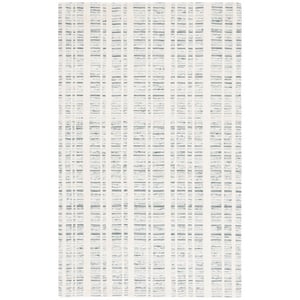 Safavieh Fifth Avenue 3'-0&quot x 5'-0&quot Wool  Hand loomed Rug in Teal / Ivory