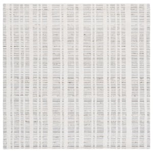 Safavieh Fifth Avenue 6'-0&quot x 6'-0&quot Wool  Hand loomed Rug in Gray / Ivory