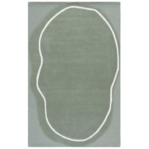 Safavieh Fifth Avenue 5'-0&quot x 8'-0&quot Wool Hand Tufted Rug in Green / Ivory