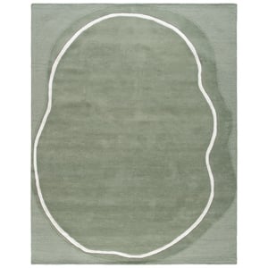 Safavieh Fifth Avenue 8'-0&quot x 10'-0&quot Wool Hand Tufted Rug in Green / Ivory