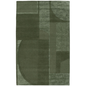 Safavieh Fifth Avenue 3'-0&quot x 5'-0&quot Wool  Hand Tufted Rug in Green