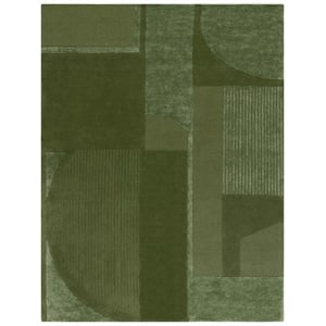 Safavieh Fifth Avenue 6'-0&quot x 8'-0&quot Wool  Hand Tufted Rug in Green
