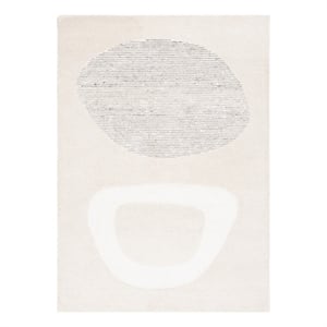 Safavieh Fifth Avenue 5'-0&quot x 8'-0&quot Wool  Hand Tufted Rug in Ivory / Gray