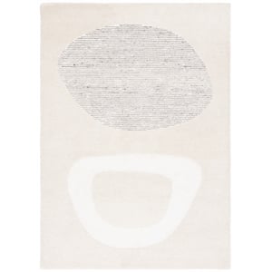 Safavieh Fifth Avenue 6'-0&quot x 9'-0&quot Wool  Hand Tufted Rug in Ivory / Gray
