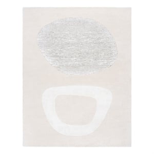 Safavieh Fifth Avenue 8'-0&quot x 10'-0&quot Wool  Hand Tufted Rug in Ivory / Gray