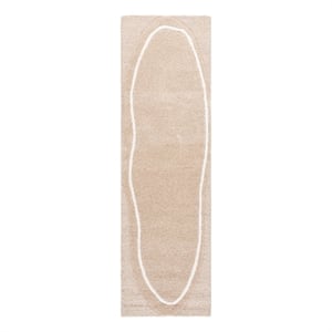 Safavieh Fifth Avenue 2'-3&quot x 8'-0&quot Wool Hand Tufted Rug in Beige / Ivory