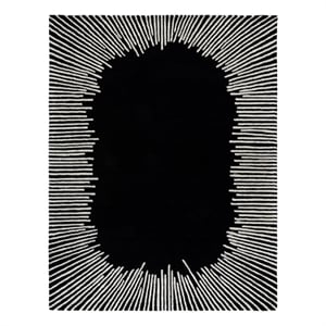 Safavieh Fifth Avenue 9'-0&quot x 12'-0&quot Wool  Hand Tufted Rug in Black / Ivory