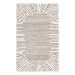 Safavieh Fifth Avenue 2'-0&quot x 3'-0&quot Wool and Cotton Hand Tufted Rug inGray/Ivory