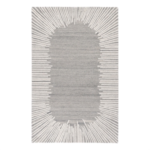 Safavieh Fifth Avenue 2'-3&quot x 5'-0&quot Wool and Cotton Hand Tufted Rug inGray/Ivory