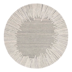 Safavieh Fifth Avenue 3'-0&quot x 3'-0&quot Wool and Cotton Hand Tufted Rug inGray/Ivory